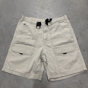 Wrangler Men's Cargo Outdoor Shorts‎ Belted Beige Size 30 8" Inseam Pockets